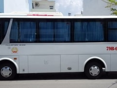 Rent a tourist car with 29 seats Isuzu Samco Nam Dinh