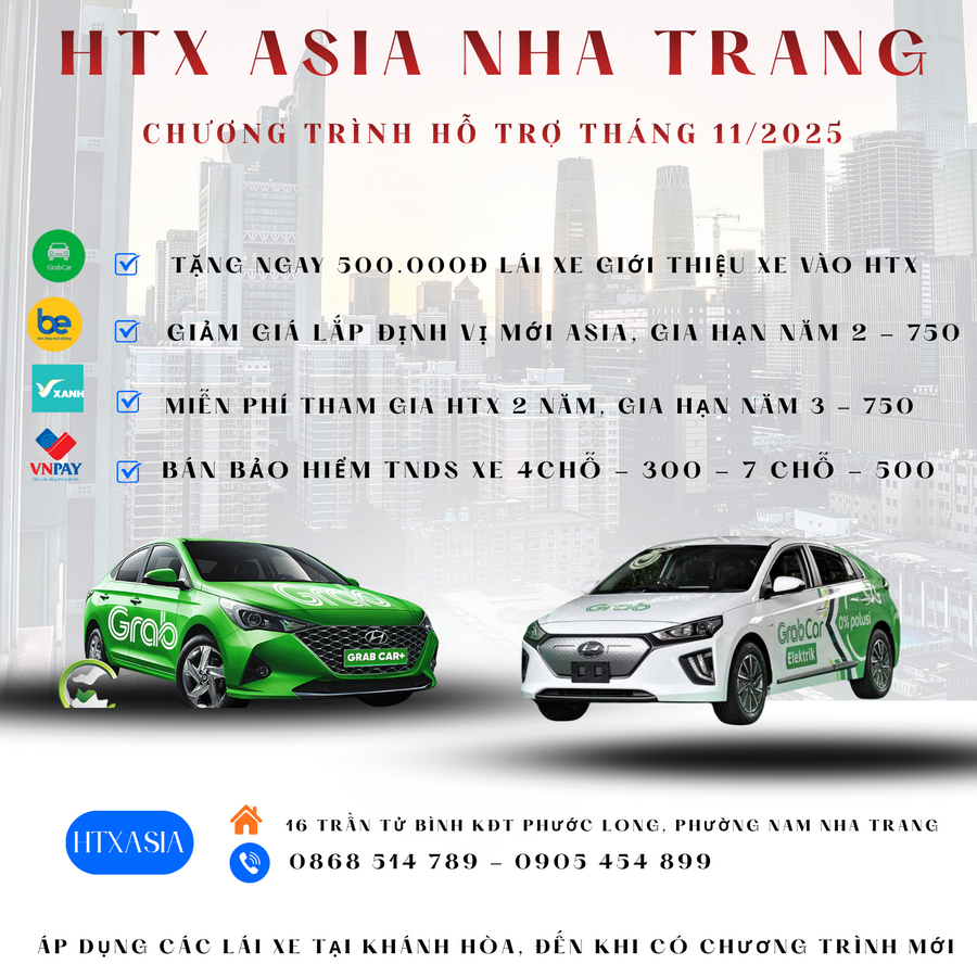 Chương trình ưu đãi, giảm giá HTX Asia