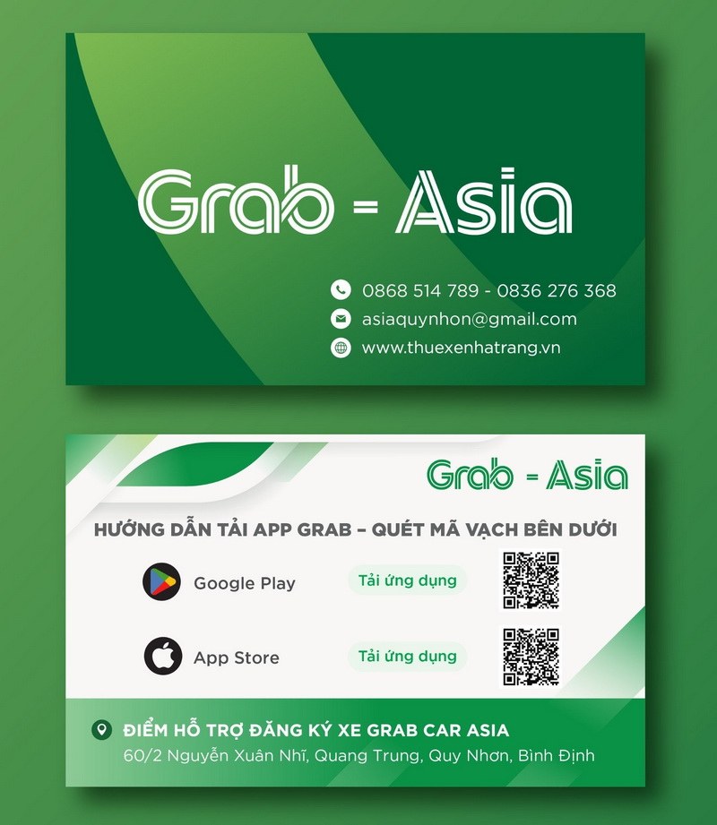 Hướng dẫn tải app Grab Asia Quy Nhơn