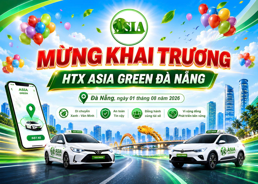 HTX Asia Green Đà Nẵng tưng bừng khai trương ngày 01/08/2026 HTX Asia Green Đà Nẵng