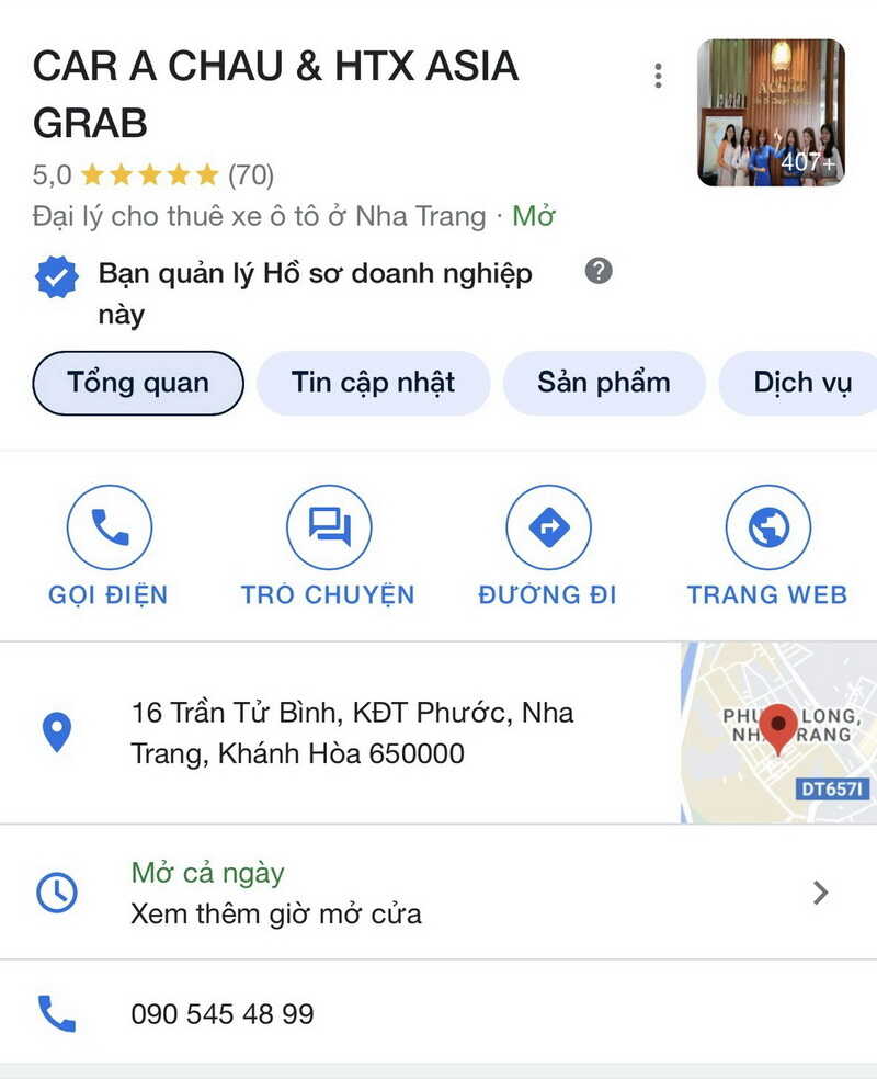 GỌI điện thoại cho Grab Nha Trang Khánh Hòa